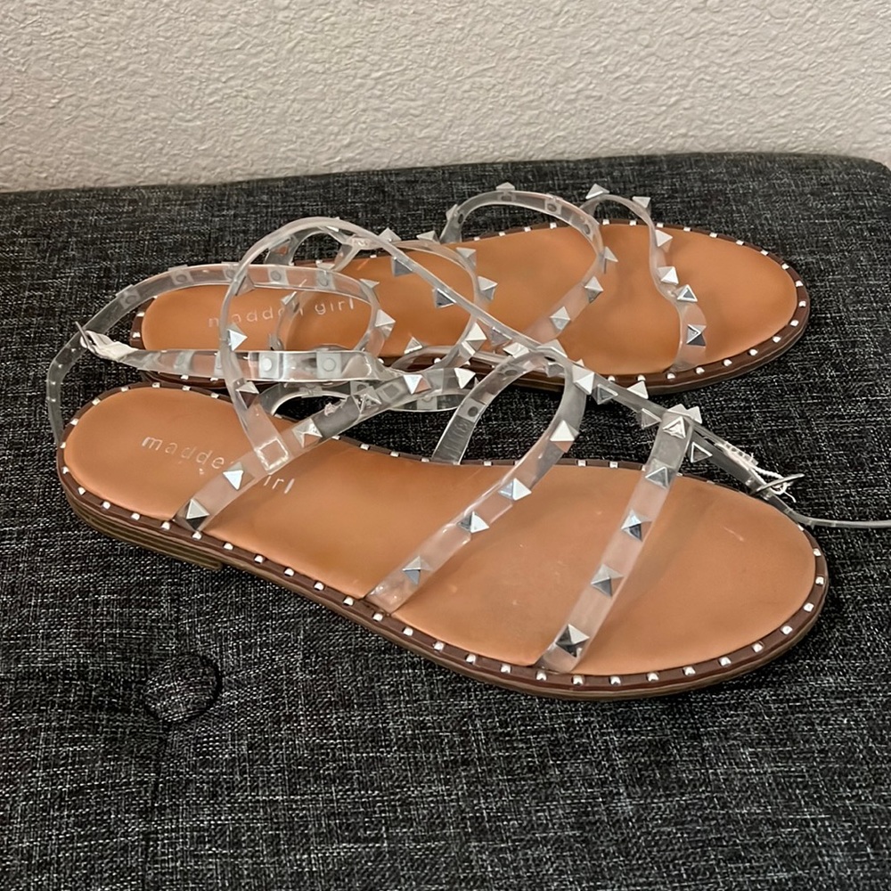 MaddenGirl Travel Studded Sandals